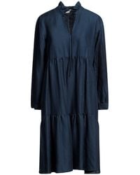 120% Lino - Midi Dress - Lyst