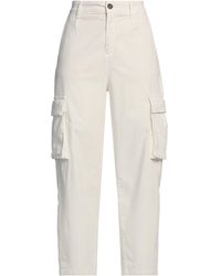 White Wise - Pants Cotton, Elastane - Lyst
