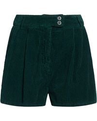 120% Lino - Dark Shorts & Bermuda Shorts Cotton - Lyst