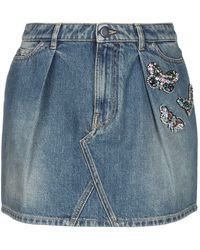 Valentino Falda vaquera - Azul