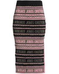 Versace Jeans Couture - Midi Skirt - Lyst