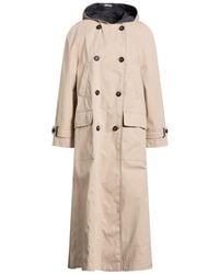Brunello Cucinelli - Overcoat & Trench Coat Cotton, Polyamide, Polyurethane - Lyst