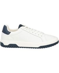 ARMANI EXCHANGE - Ivory Sneakers Leather, Textile Fibers - Lyst