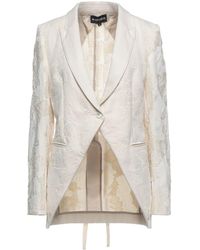 Ann Demeulemeester Suit Jacket - White
