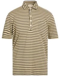 Massimo Alba - Khaki Polo Shirt Cotton, Linen - Lyst