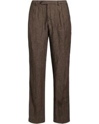 Massimo Alba - Dark Pants Linen - Lyst