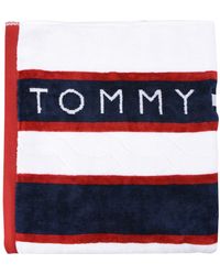 Tommy Hilfiger Serviette de plage - Blanc