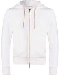 Eleventy - Platinum Ivory Sweatshirt Cotton, Polyamide, Cashmere, Silk - Lyst