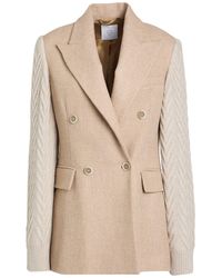 Eleventy - Sand Blazer Alpaca Wool, Polyamide, Linen, Viscose, Cashmere - Lyst