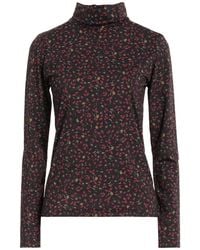 Xacus - Floral Turtleneck Stretch T-Shirt - Lyst