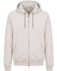 Eleventy - Platinum Cream Sweatshirt Cotton, Cashmere, Silk - Lyst