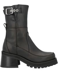 Ganni - Ankle Boots Synthetisches Material - Lyst
