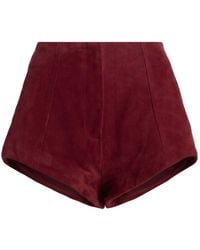 Amotea - Shorts & Bermuda Shorts Leather - Lyst