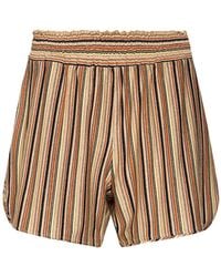 Momoní - Shorts & Bermuda Shorts Viscose, Metallic Fiber, Polyamide, Elastane - Lyst