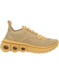 Ferragamo - Sneakers Leather, Textile Fibers - Lyst