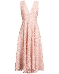 Marella - Midi Dress Polyester, Metallic Fiber - Lyst