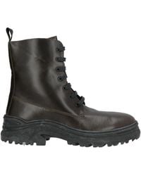 Frau - Dark Ankle Boots Leather - Lyst