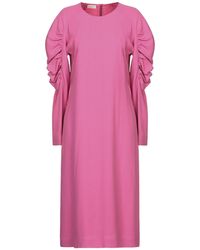 Dries Van Noten Midi Dress - Pink