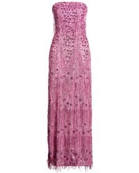 Hanita - Mauve Maxi Dress Polyester, Elastane, Nylon - Lyst