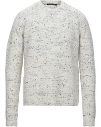 Daniele Alessandrini - Ivory Sweater Wool, Acrylic, Polyamide, Viscose, Elastane - Lyst