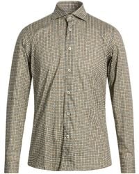 BRANCACCIO - Khaki Shirt Cotton, Elastane - Lyst