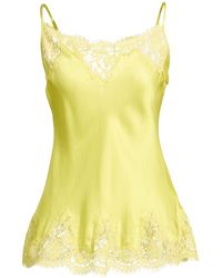 ERMANNO FIRENZE - Lime Top Viscose, Cotton, Polyamide - Lyst