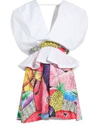 Stella Jean - Mini Dress Polyester - Lyst