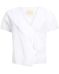 ALESSIA SANTI - Top Linen, Viscose, Modal - Lyst
