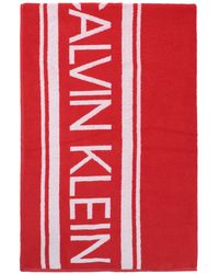 Calvin Klein Toalla de playa - Rojo