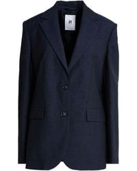 PT Torino - Midnight Blazer Virgin Wool, Linen - Lyst