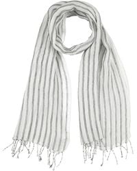 Brunello Cucinelli - Scarf Linen, Metallic Fiber, Viscose - Lyst