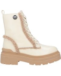 Pinko - Ivory Ankle Boots Leather - Lyst