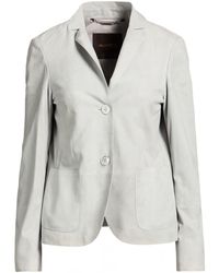 Moorer - Light Blazer Ovine Leather - Lyst