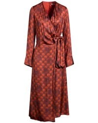 Manila Grace - Midi Dress Viscose - Lyst