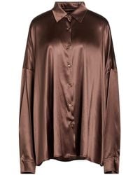 Dries Van Noten - Chocolate Shirt Silk, Elastane - Lyst