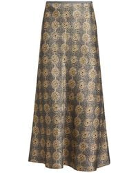 Siyu - Maxi Skirt Wool, Lurex, Silk, Nylon, Cotton - Lyst
