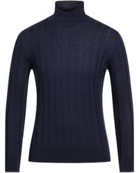 Eleventy - Midnight Turtleneck Wool, Silk - Lyst