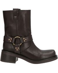 P.A.R.O.S.H. - Dark Ankle Boots Calfskin - Lyst