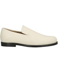KHAITE - Cream Loafers Leather - Lyst