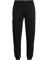 EA7 - Pants Cotton, Elastane - Lyst