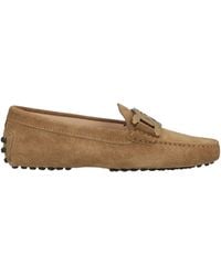 Tod's - Khaki Loafers Leather - Lyst