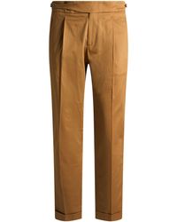 Berwich - Khaki Pants Cotton, Elastane - Lyst