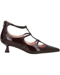 Anna F. - Burgundy Pumps Leather - Lyst