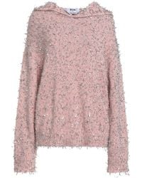 MSGM - Sweater Polyamide, Alpaca Wool, Mohair Wool, Metallic Fiber - Lyst