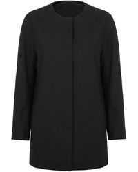 La Fille Des Fleurs - Overcoat & Trench Coat Cotton, Polyester, Elastane - Lyst