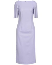 Tonello - Lilac Midi Dress Wool, Elastane - Lyst