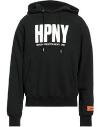 Heron Preston - Hooded Cotton Sweatshirt With Bold Logo - Lyst