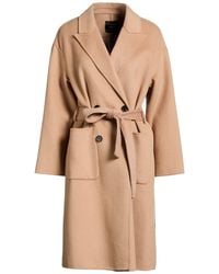 BRERAS Milano - Camel Coat Wool, Polyester - Lyst