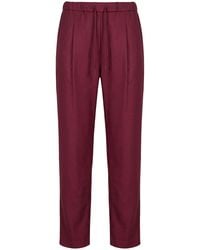 Marella - Monochrome Garnet Pants Virgin Wool, Polyester, Viscose - Lyst