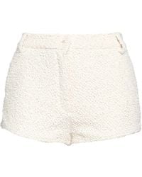 Magda Butrym - Cream Shorts & Bermuda Shorts Viscose, Linen, Polyamide - Lyst